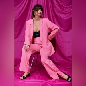 Nasty Gal Oversized Tailored Longline Blazer Sz 0